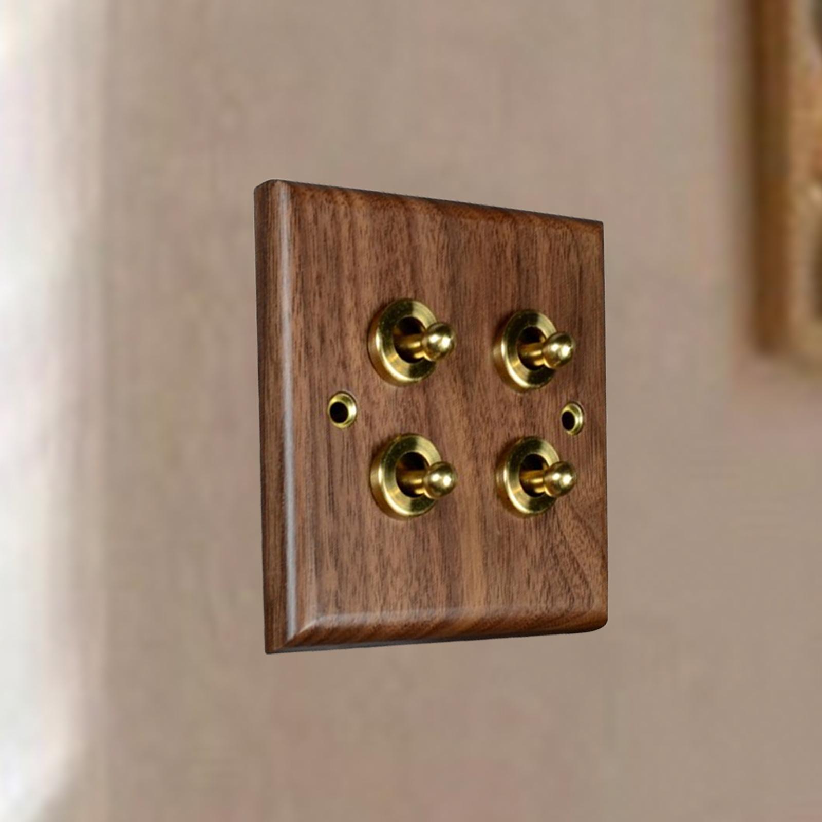 Lighting Switch Plate Brass Lever Switch, Easy Install Home Decor Decorative