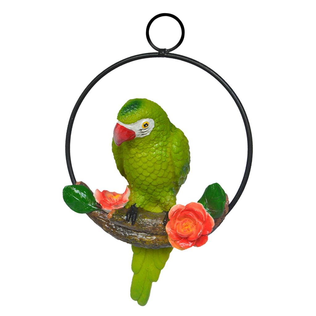 parrot garden statue