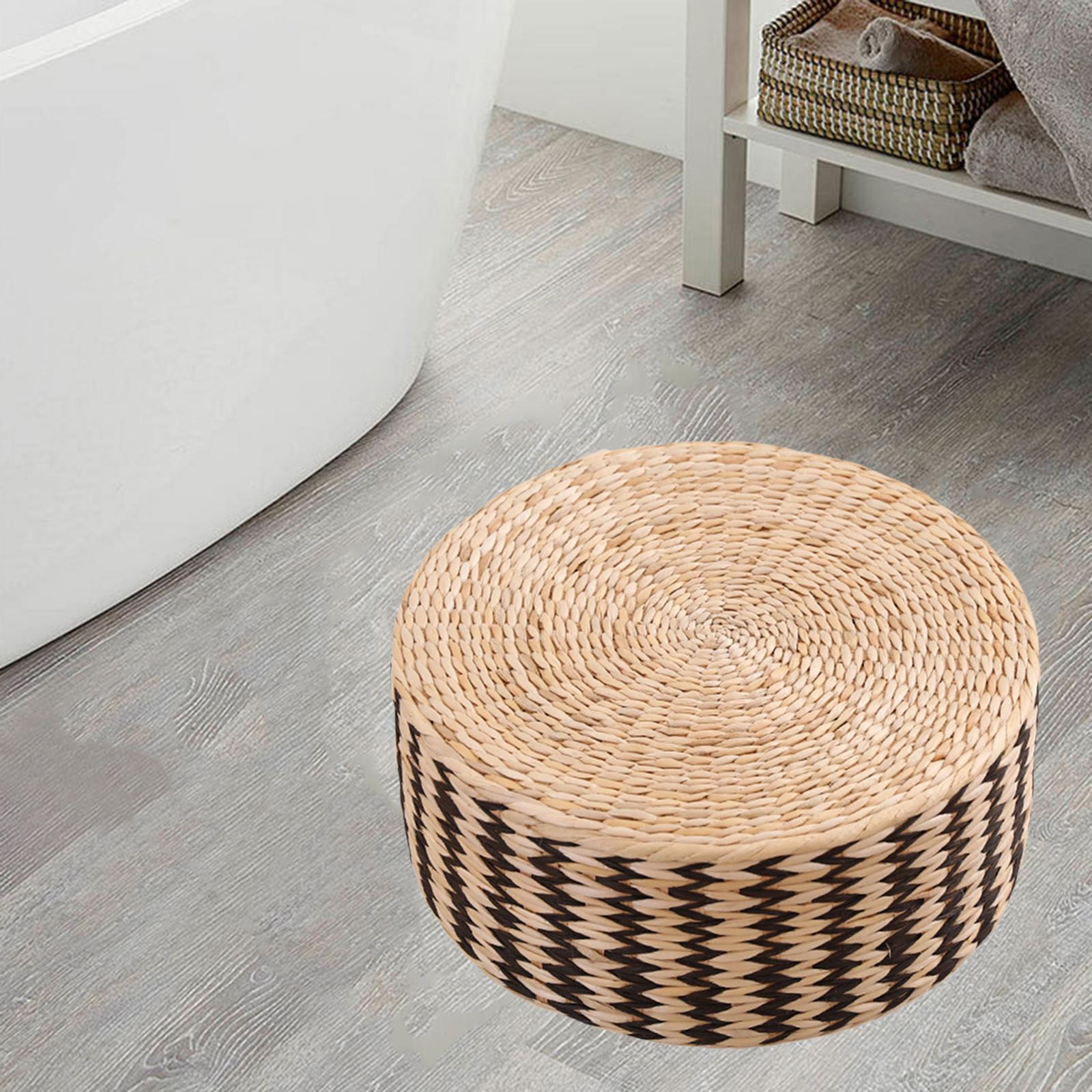 Round best sale straw cushion