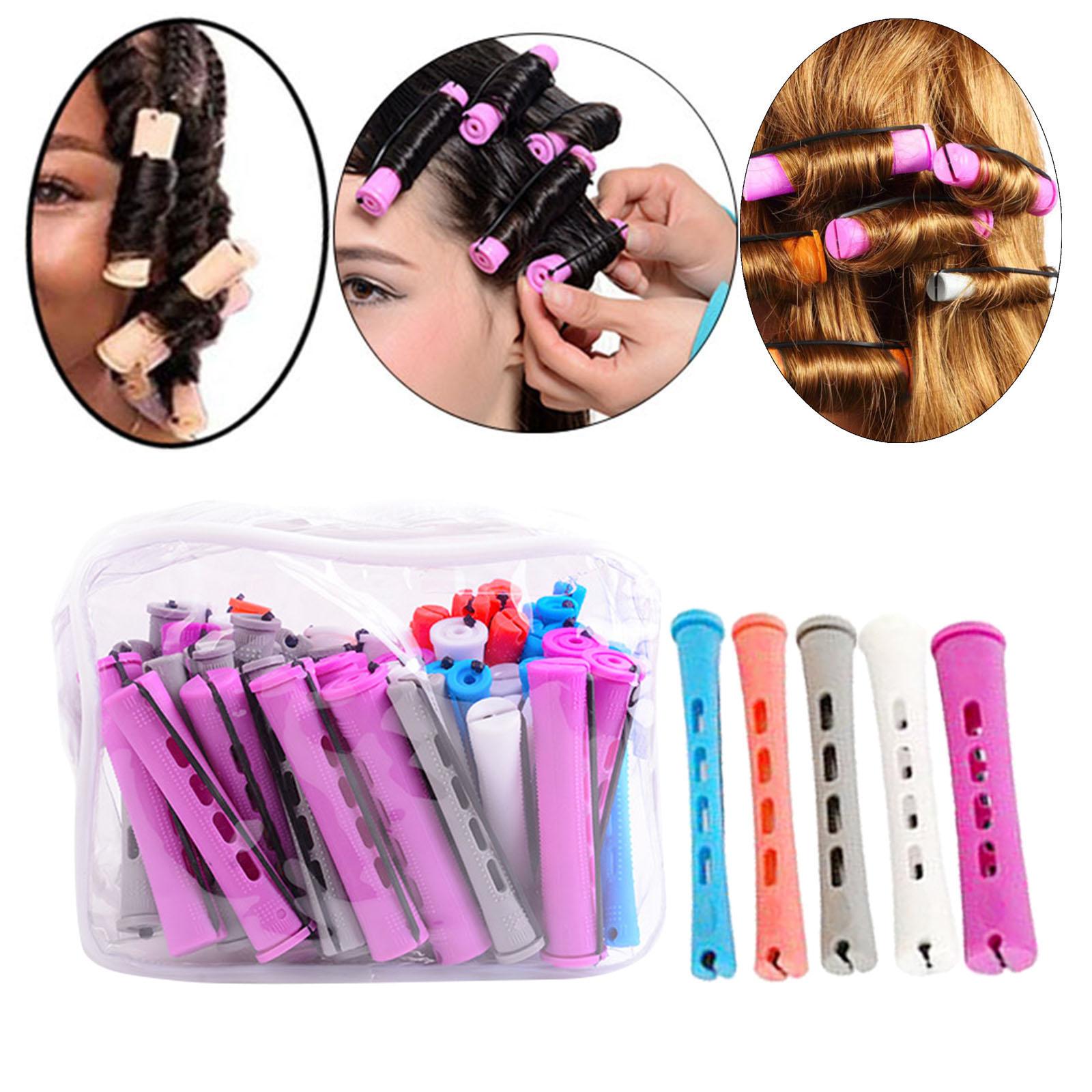 Hair Rollers with Rubber Band Perming ers for Long Short Hair Beauty Kit eBay