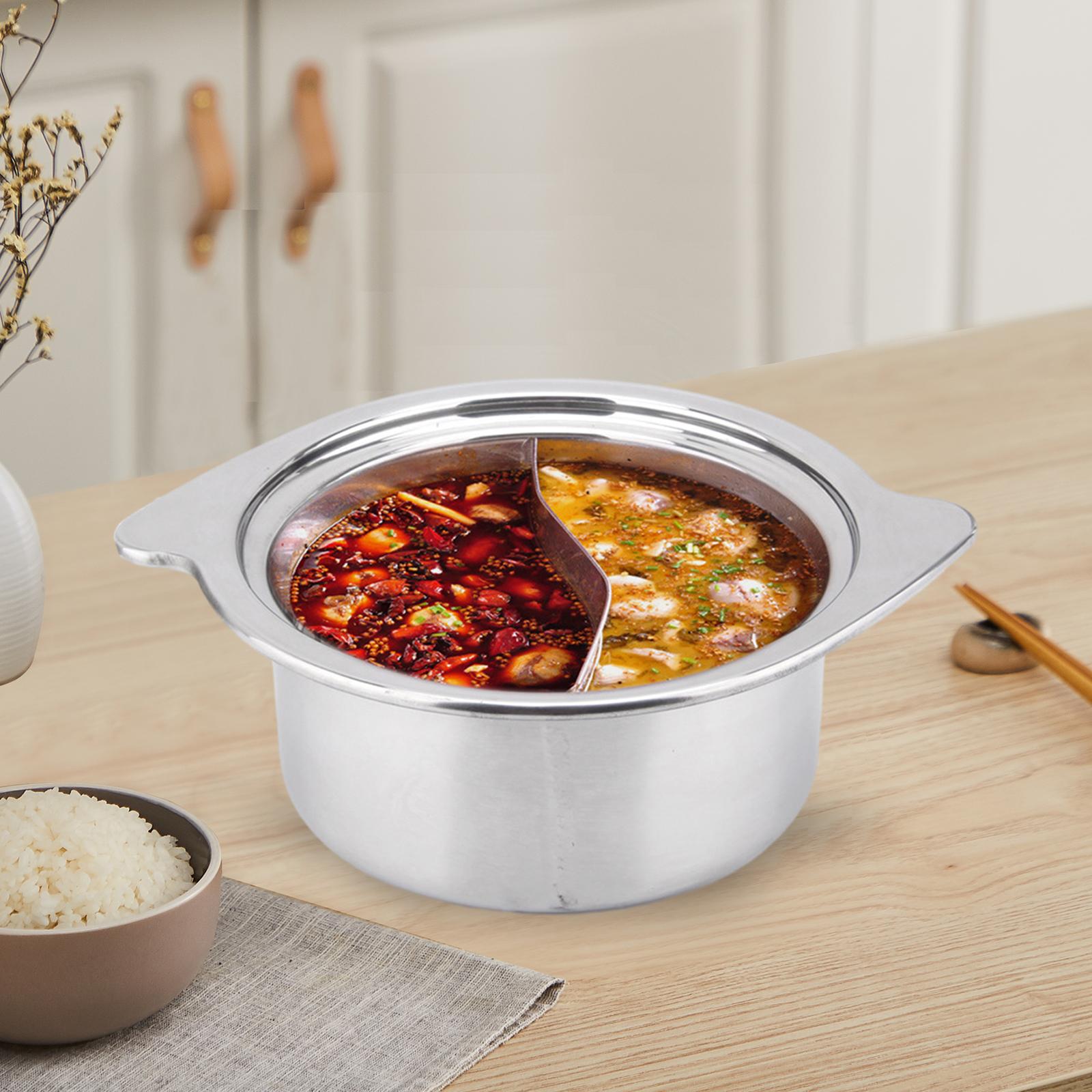 Stainless Steel Hot Pot Induction Cooktop Double Sided Chinese Cookware for