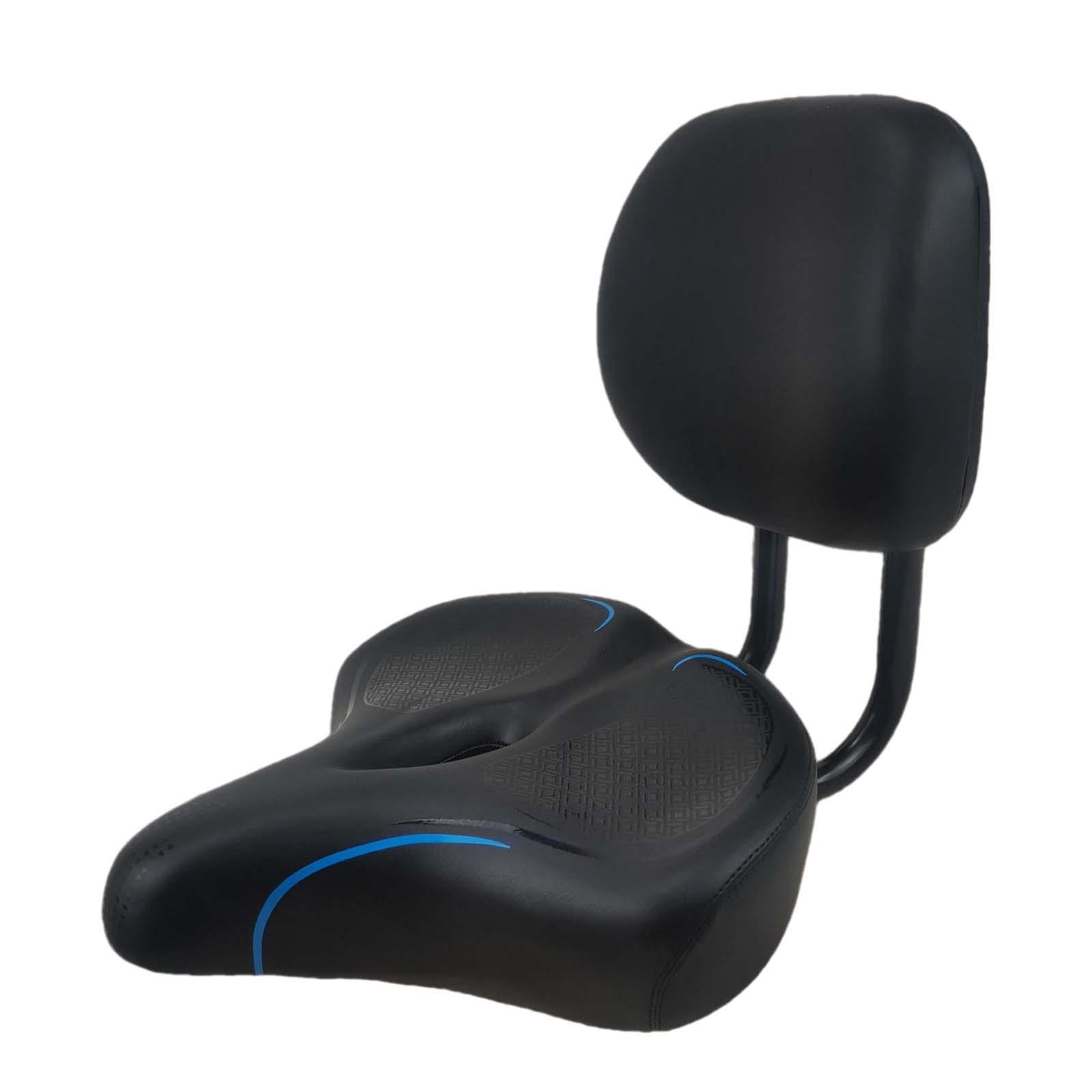 Bike Seat with Backrest Bicycle Saddle Seat Comfortable Heavy Duty Back Support eBay