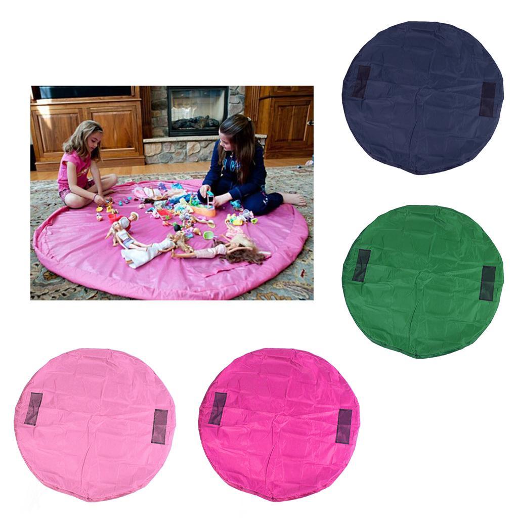 TIDY Toy Storage Bag Organizer Rug For Legos Portable Kid Play Mat 59
